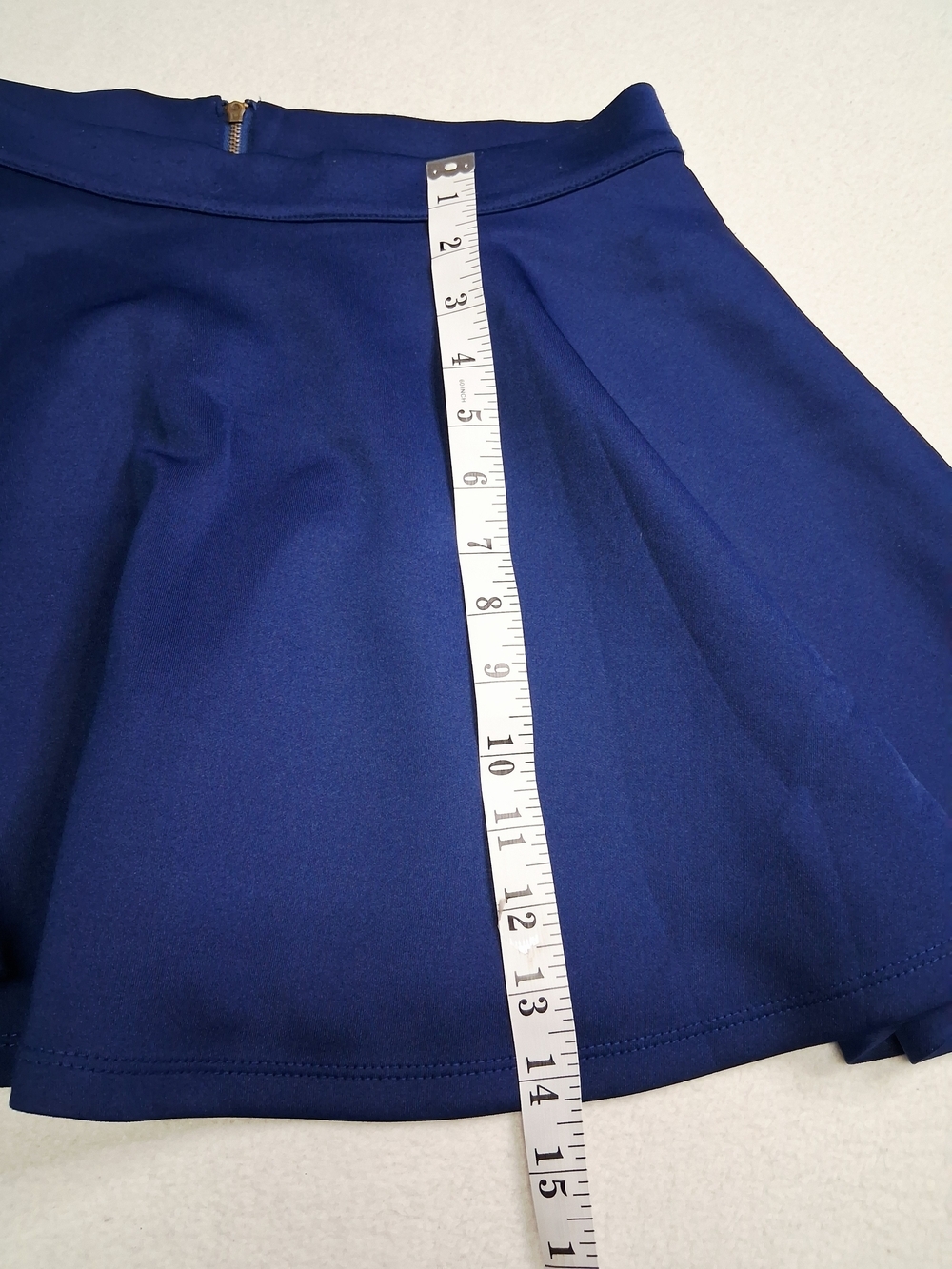 4/20$ UK2LA Navy Flared Skater Mini Skirt - Picture 6 of 6